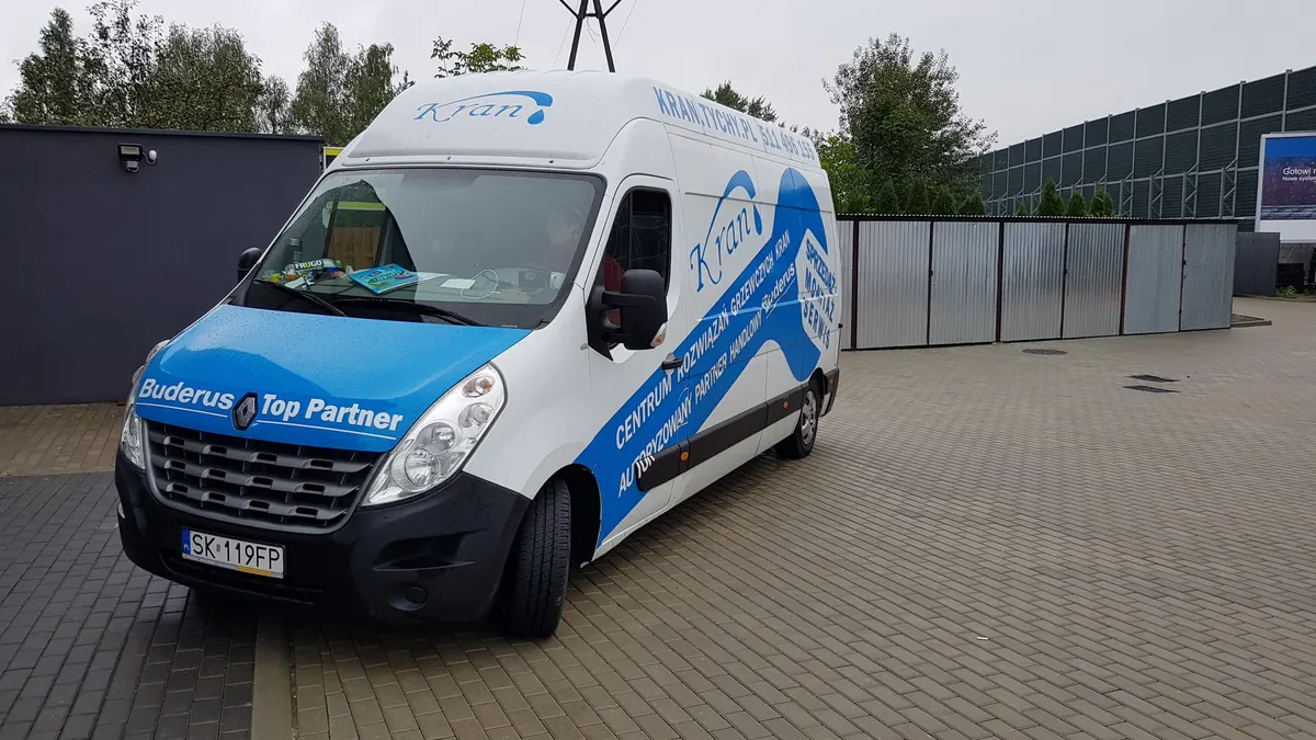 Mobilny serwis GAZSERWIS.CO — Renault Master z oznaczeniem Buderus Top Partner